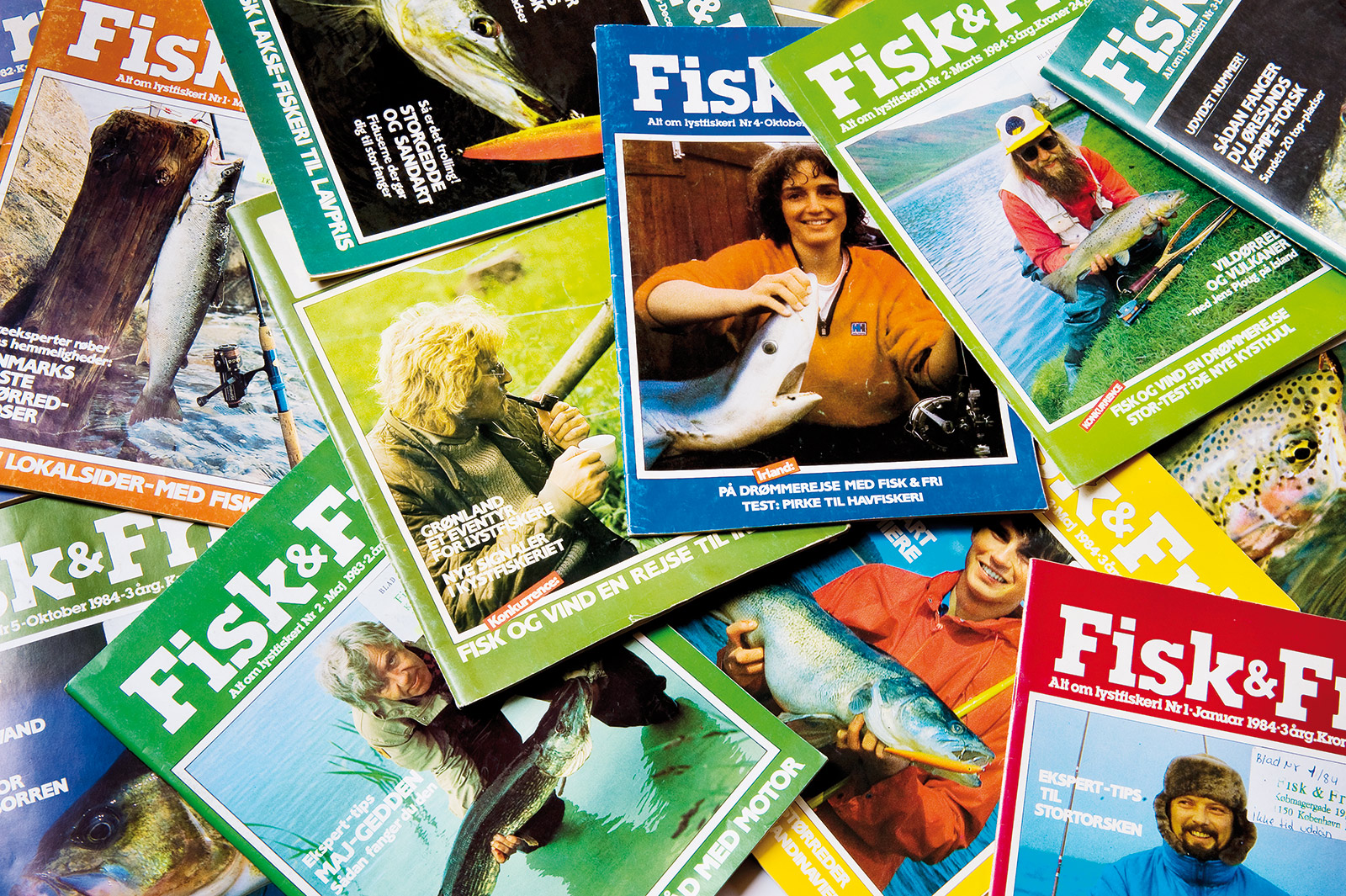 Fisk & Fri gennem 30 år med interviews af branchens kendte ansigter og historier om store karakterer i dansk lystfiskeri.