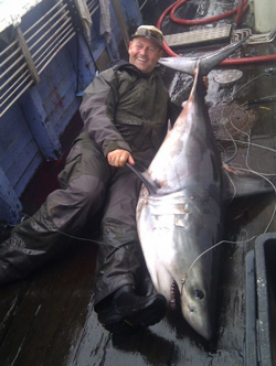 Dansk hajrekord på 94 kilo - Fisk & Fri