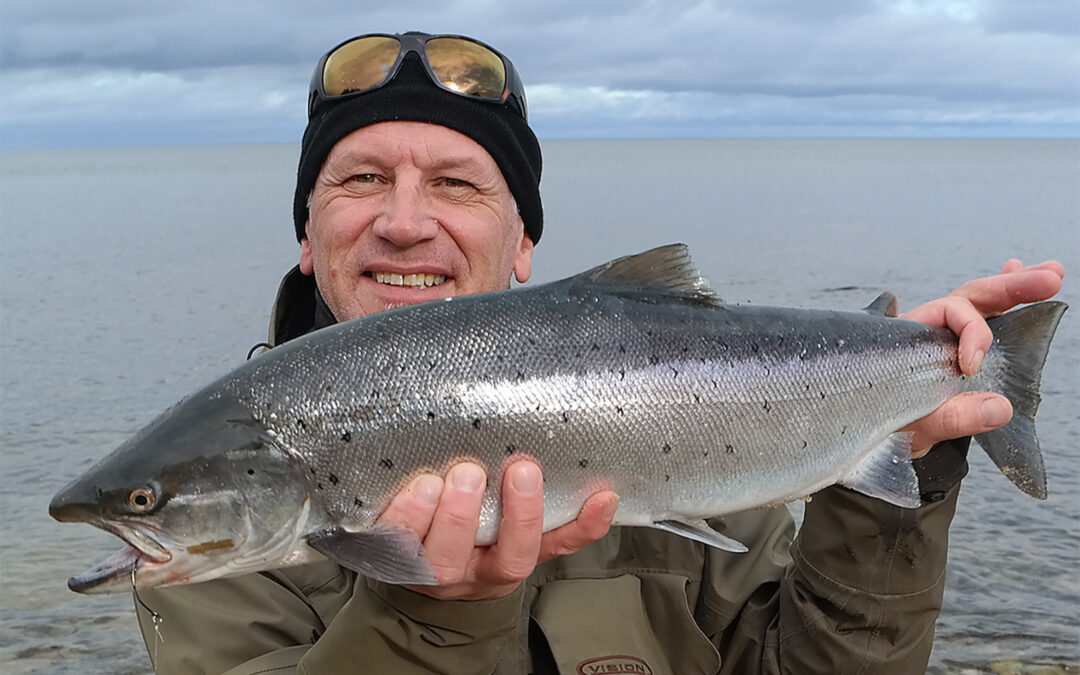 70 centimeter svensk havørred taget af Bo Jensen på Langelandsdilleren