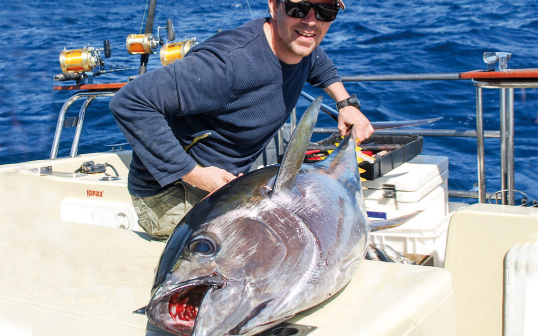 Sune Refsgård med flot yellowfin tuna