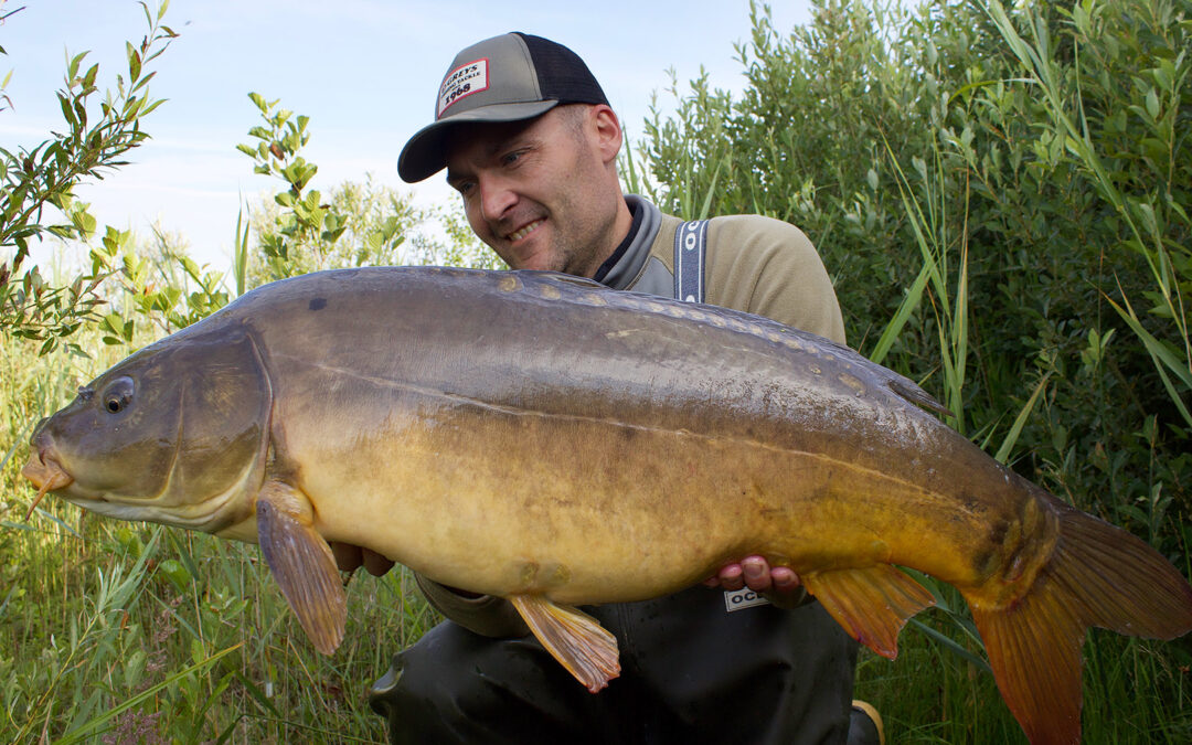 Michael Olsen med sin fine 11,8 kilos spejlkarpe