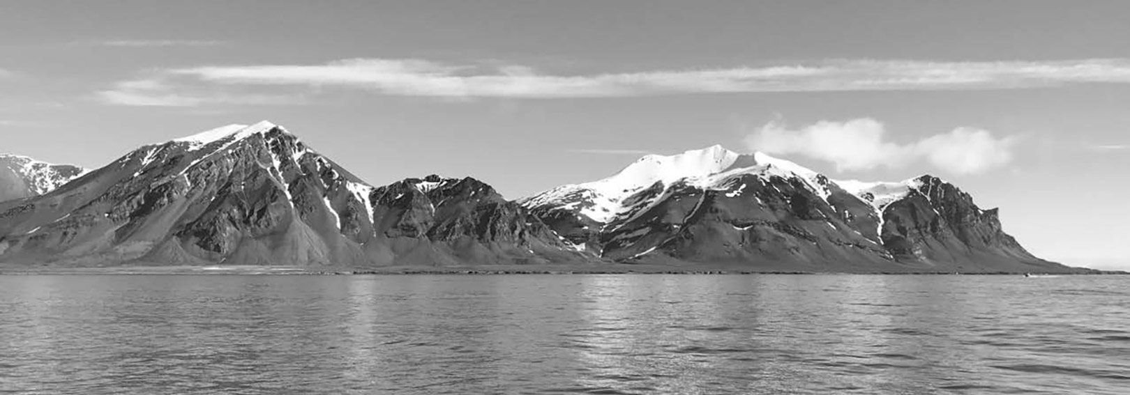 En fantastisk udsigt under fiskeriet ved Svalbard