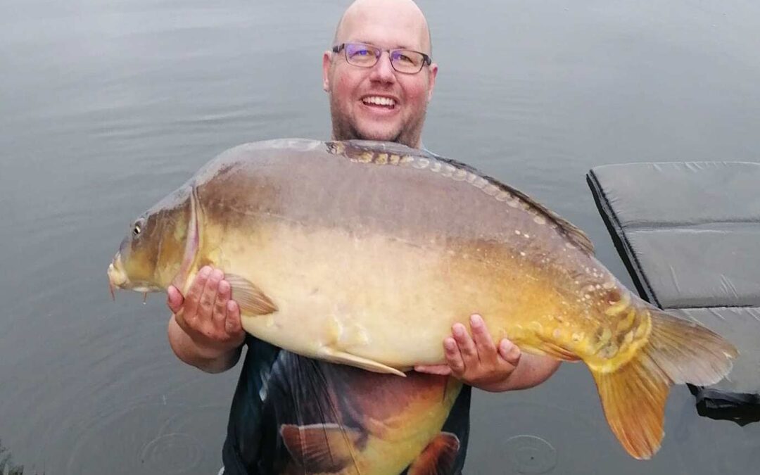 Brian Abrahamsen med sing flotte 29 kilos polske karpe