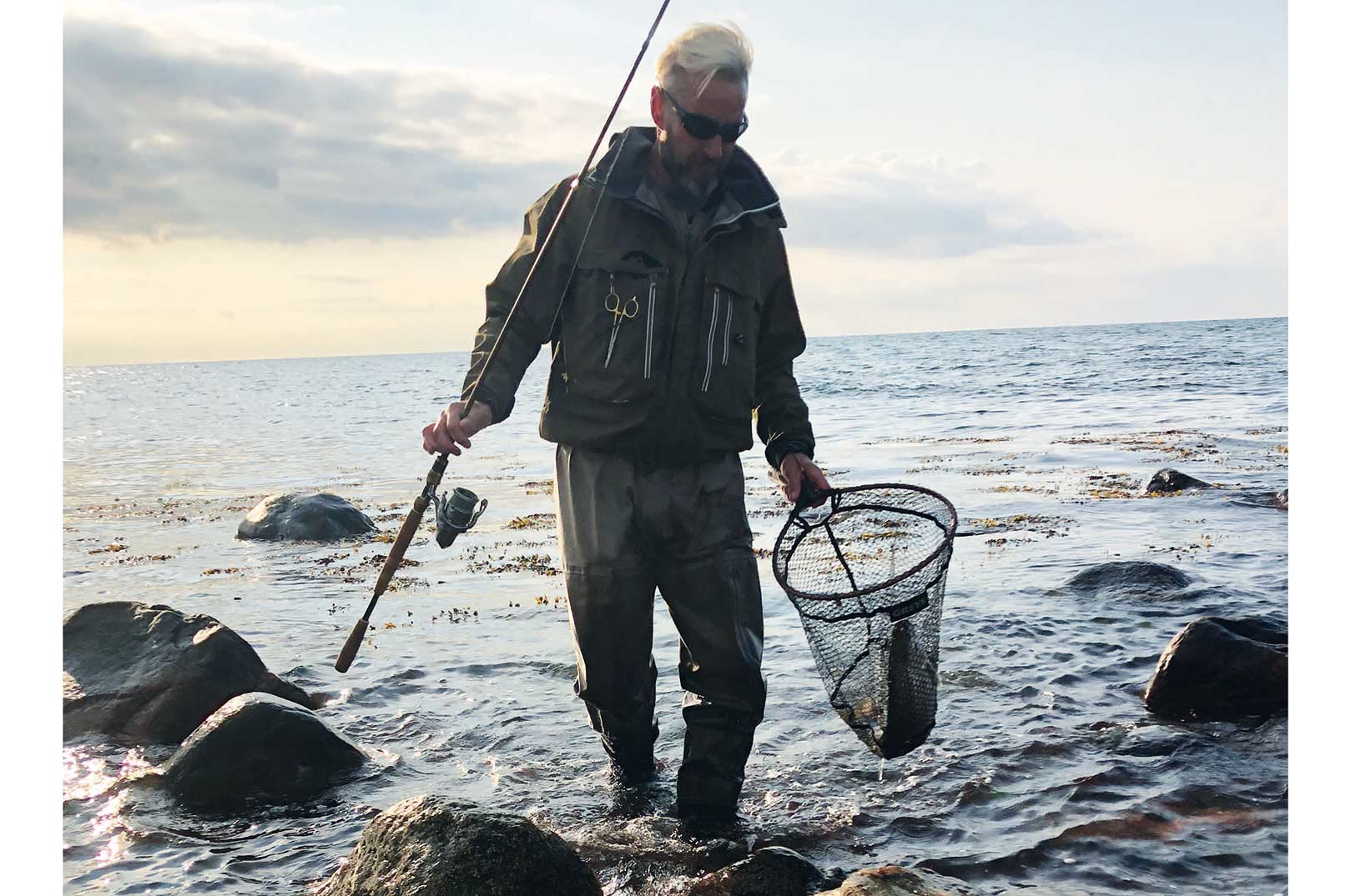 Peter Bodilsen med en fin fisk fra den sjællandske vestkyst.