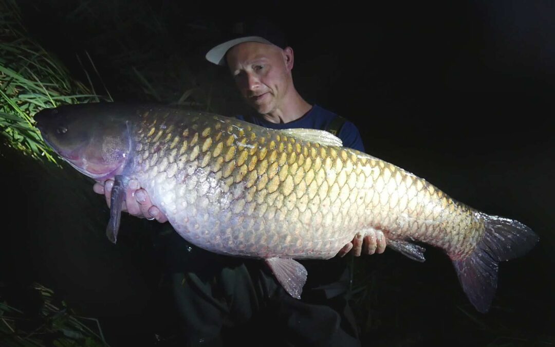 Allan Jerksnedkeren Christiansen med sin flotte græskarpe