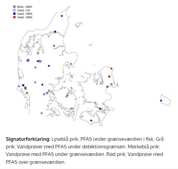 PFOS forurening i danske vandsystemer.