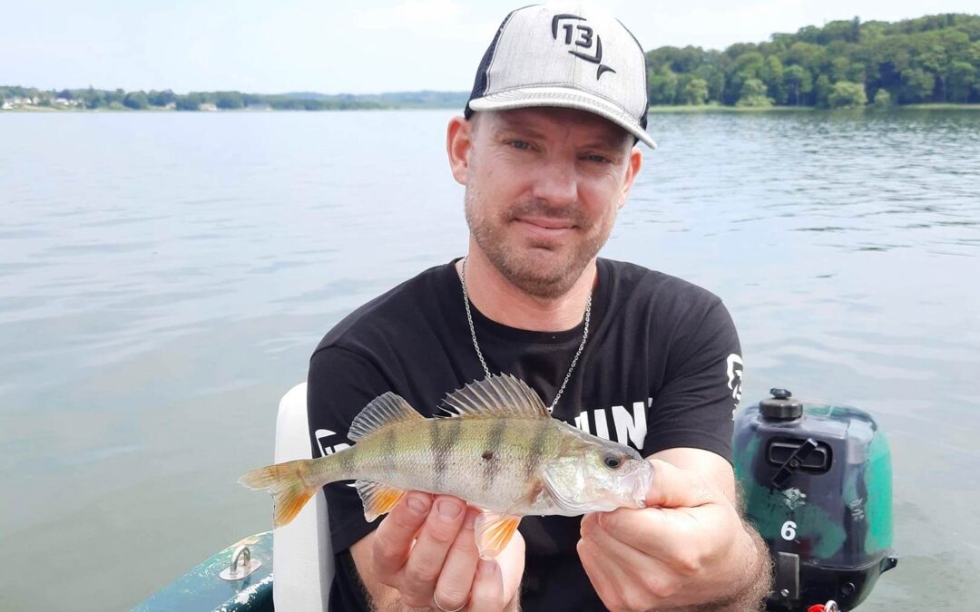 Thoke med en af sine fine aborrer.