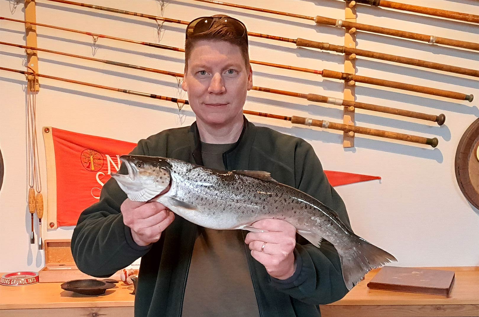 Brian Lund fangede vinderfisken på 1,728 kg til Nakskov Sportsfiskerforening kystkonkkurrence i weekenden.