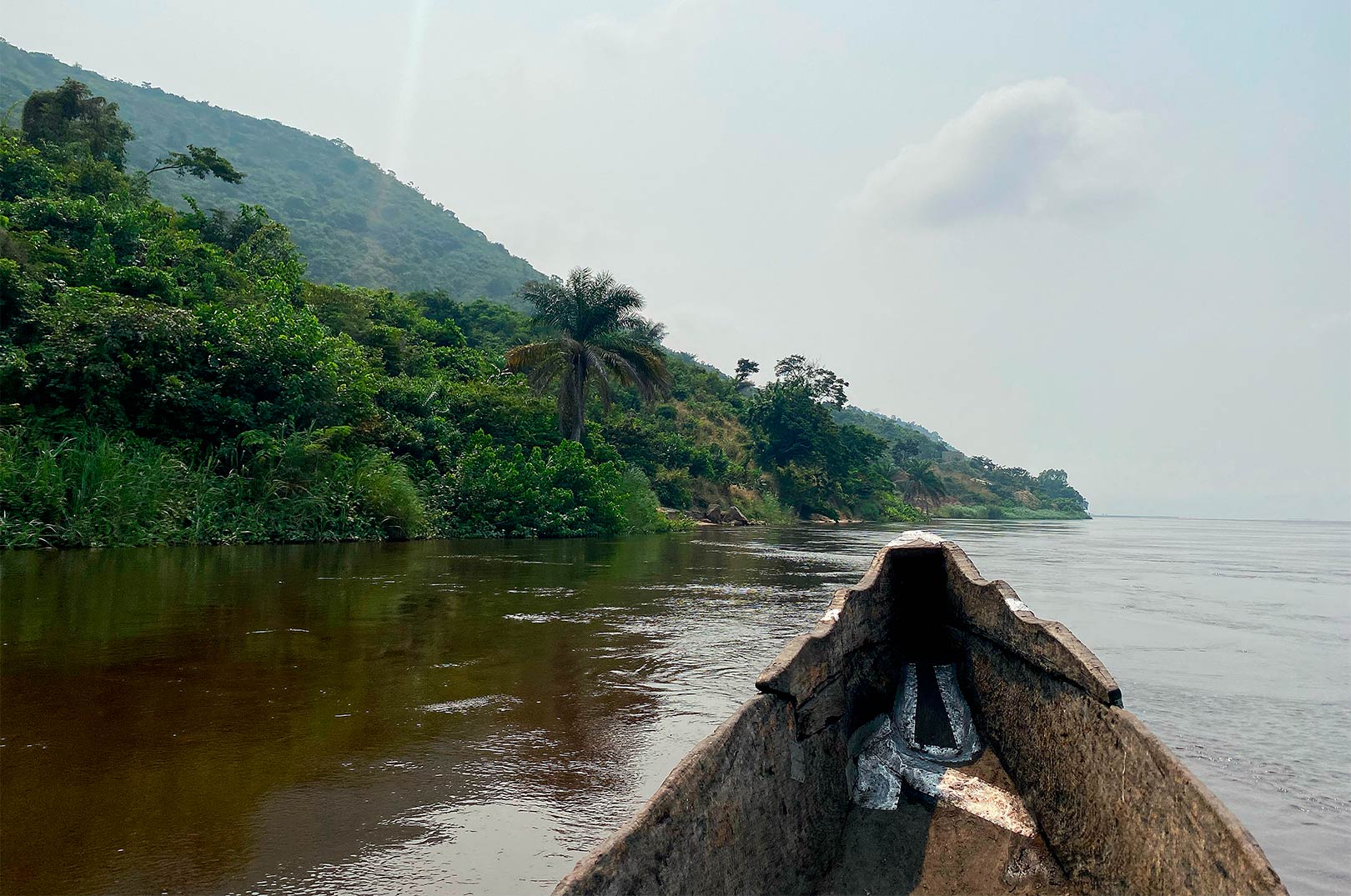 Præcis sådan så udsigten for Daneil Stormly ud næsten hver eneste dag på Congofloden i et par uger.