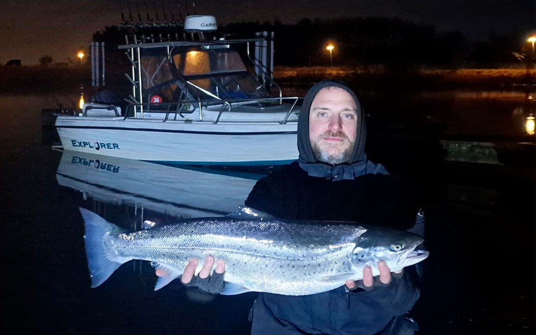 Thejs med sin flotte trollingørred fra Øresund