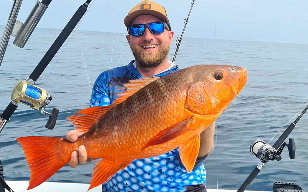 Rene Larsen med en flot fisk fra Mexico