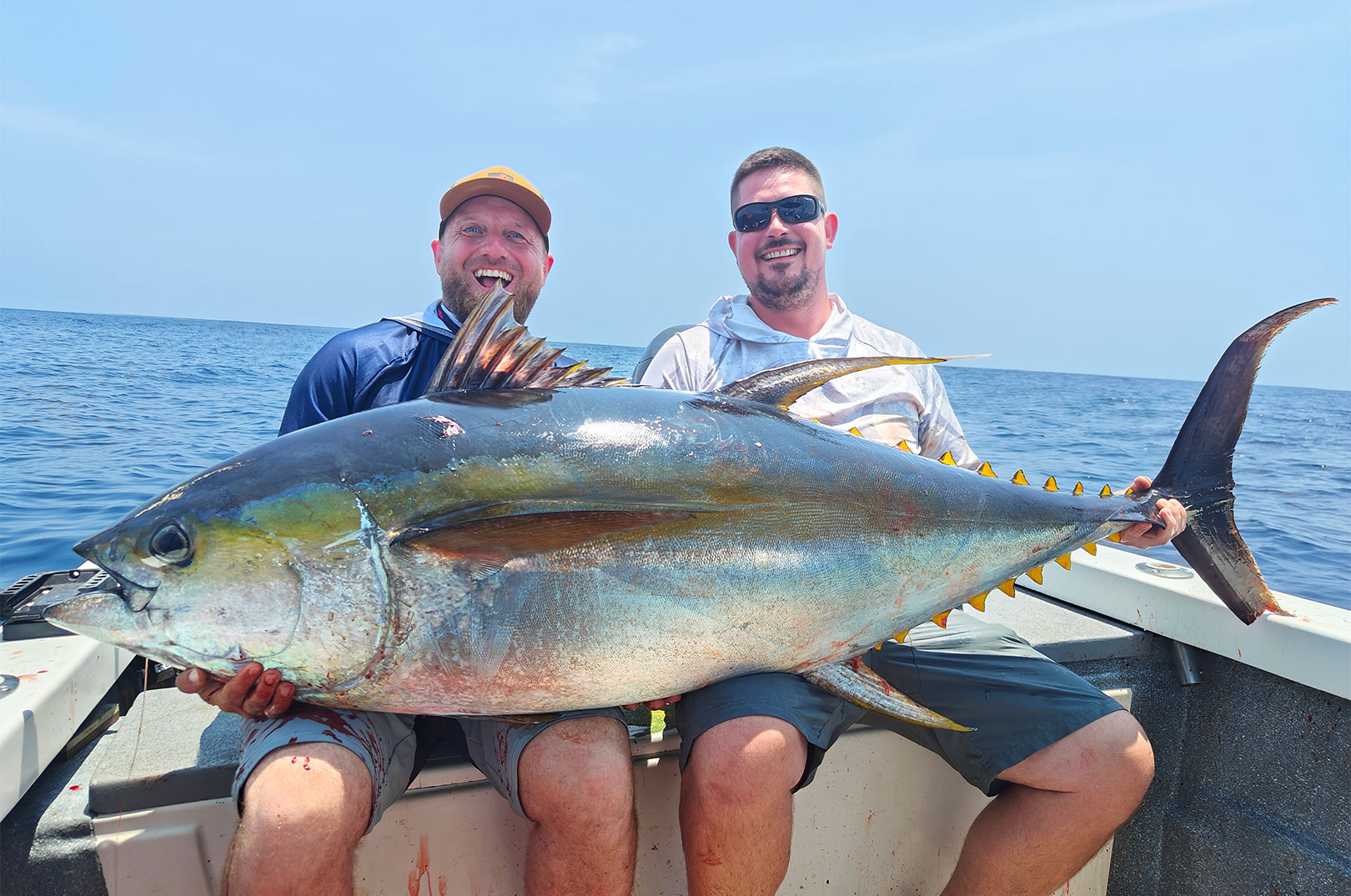 Det var blandt andet flotte yellowfin tun som denne Rene Larsen og han s venner fangede i Mexico.