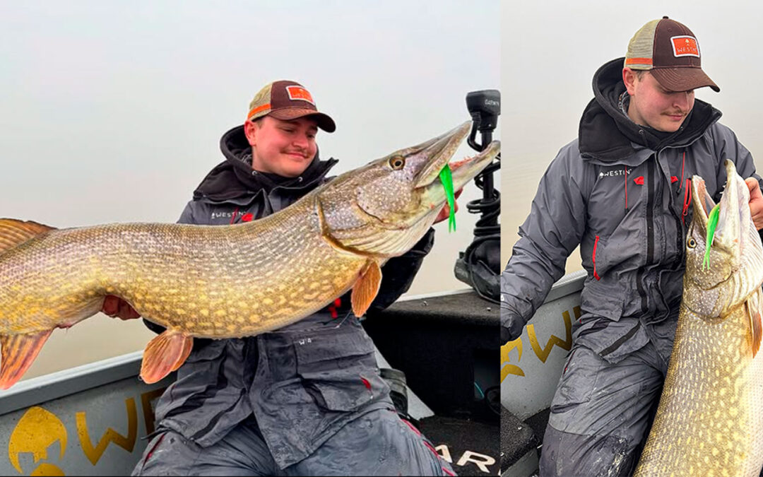 Rasmus Christensen med sin vilde 16,4 kilos gedde