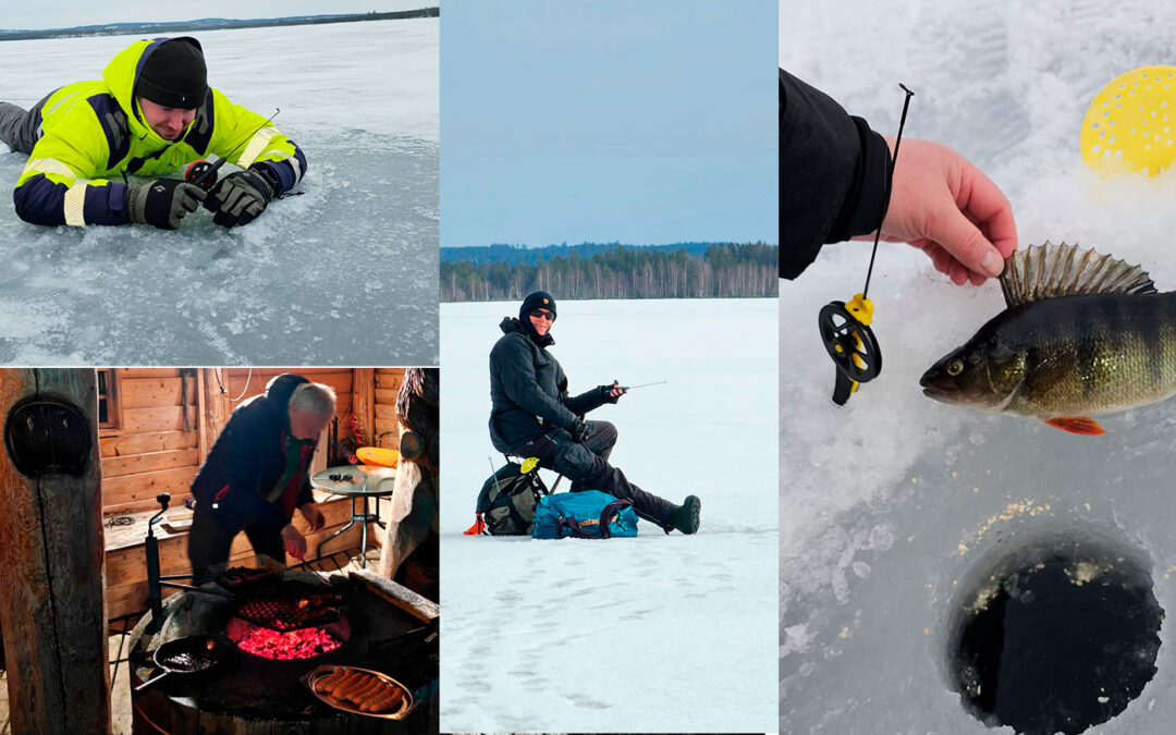På isfiskeri i Jämtland med Johnny Jensen