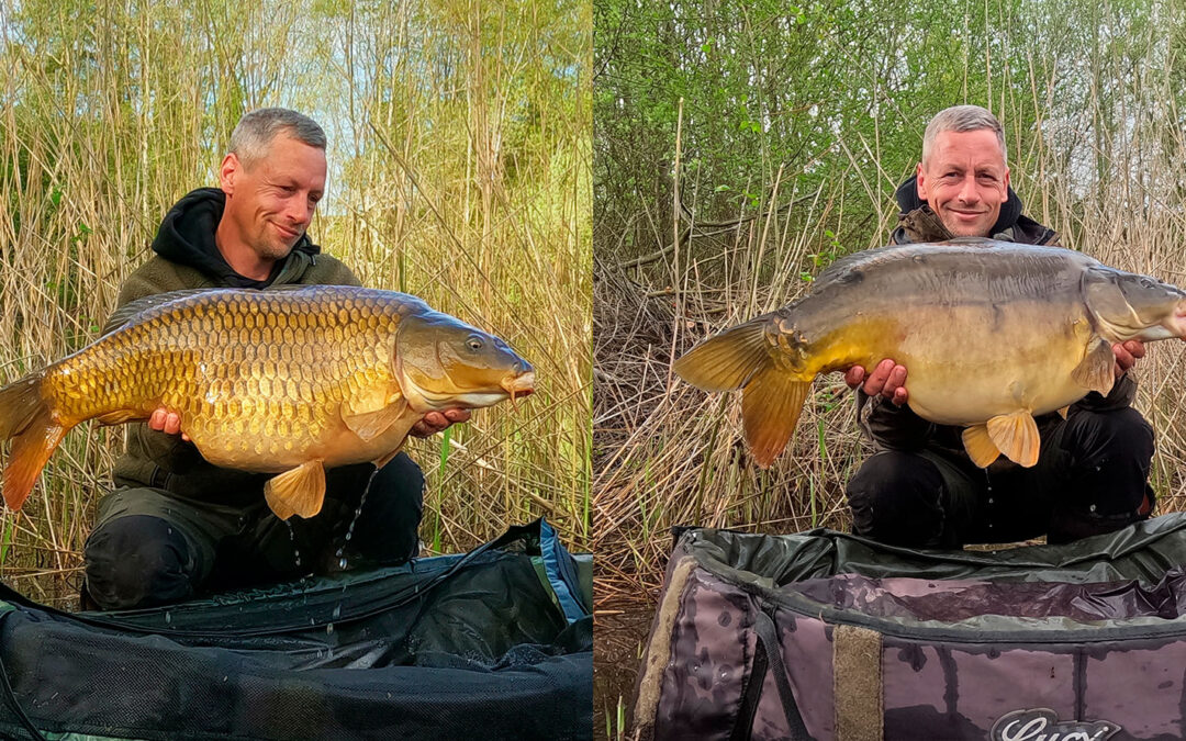 Et par flotte karper i forårshopla til Kristian Graubæk