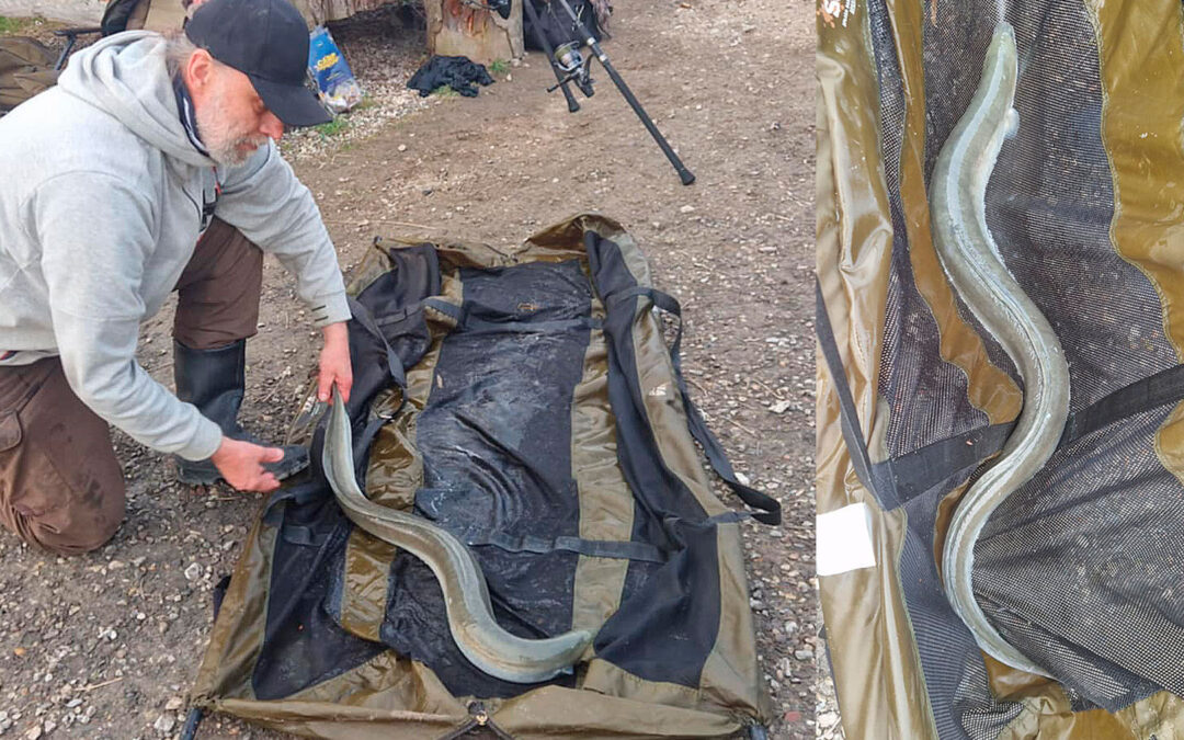 Brian Nielsen med sin kæmpestør fra Simons Put and Take