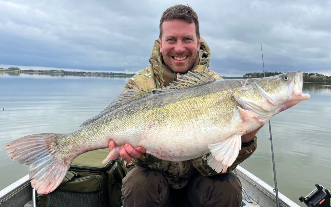 Leslie Cowan med sin flotte sandart taget på wobler.