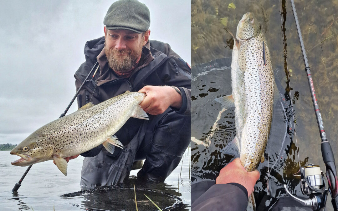 Kasper Weidick Iversen fra Team Sportex med sin flotte fjordørred