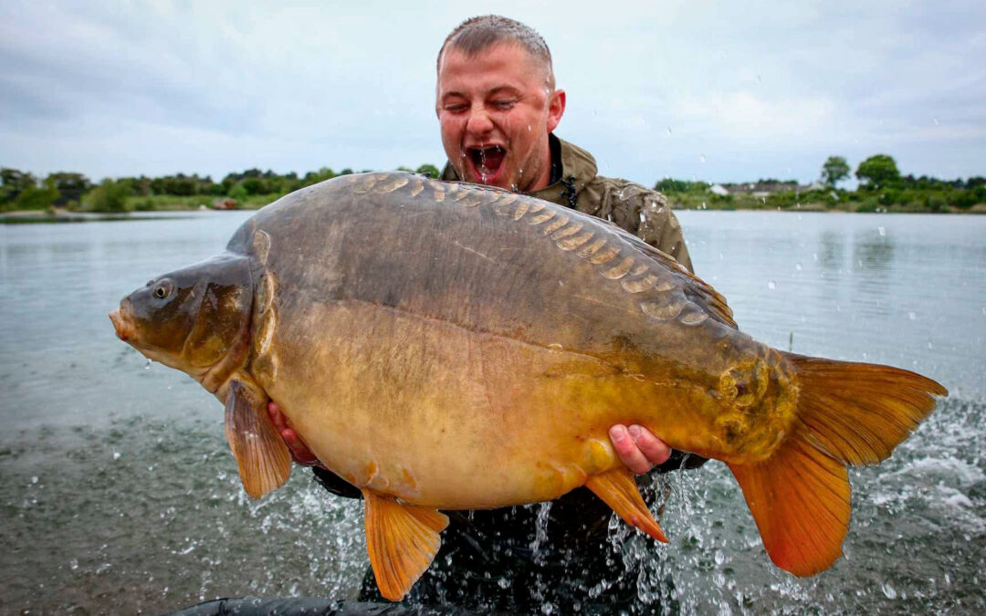 Tobias Petersen og hans venner havde en fantastisk karpetur til Nordvestsjællands Fiskepark