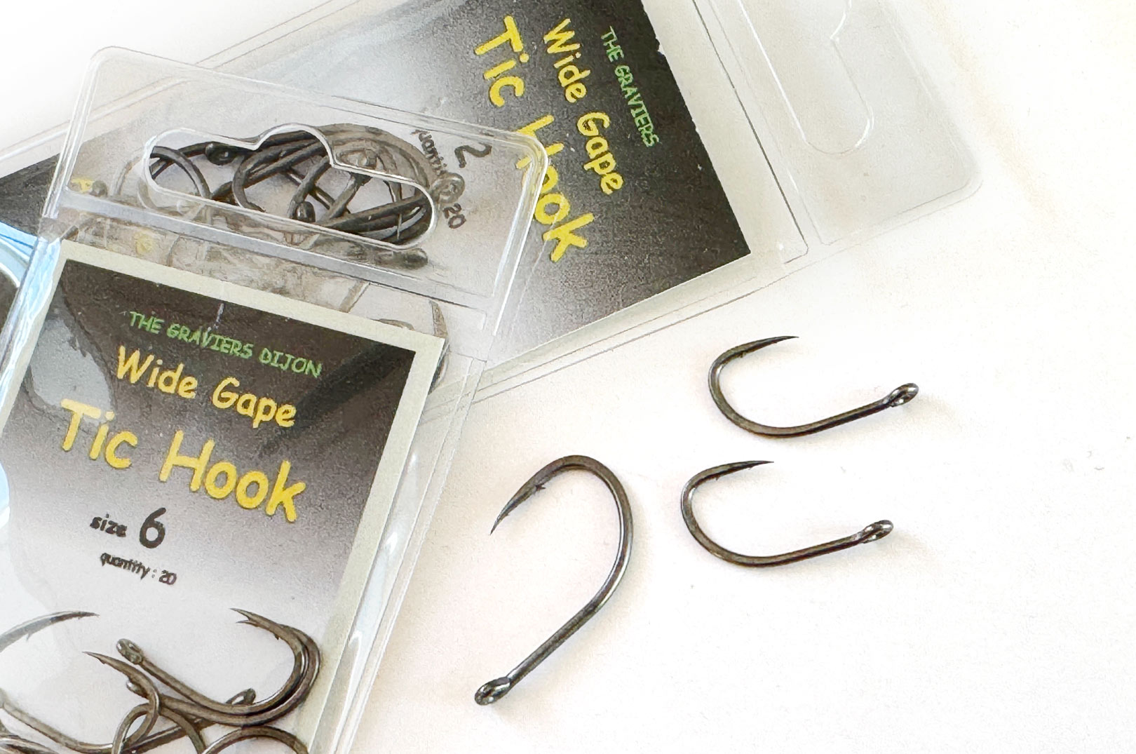 Modhage Clips TIC HOOK – MED BÅDE NANO OG MIKROMODHAGE PÅ SAMME SPIDS - Fisk & Fri