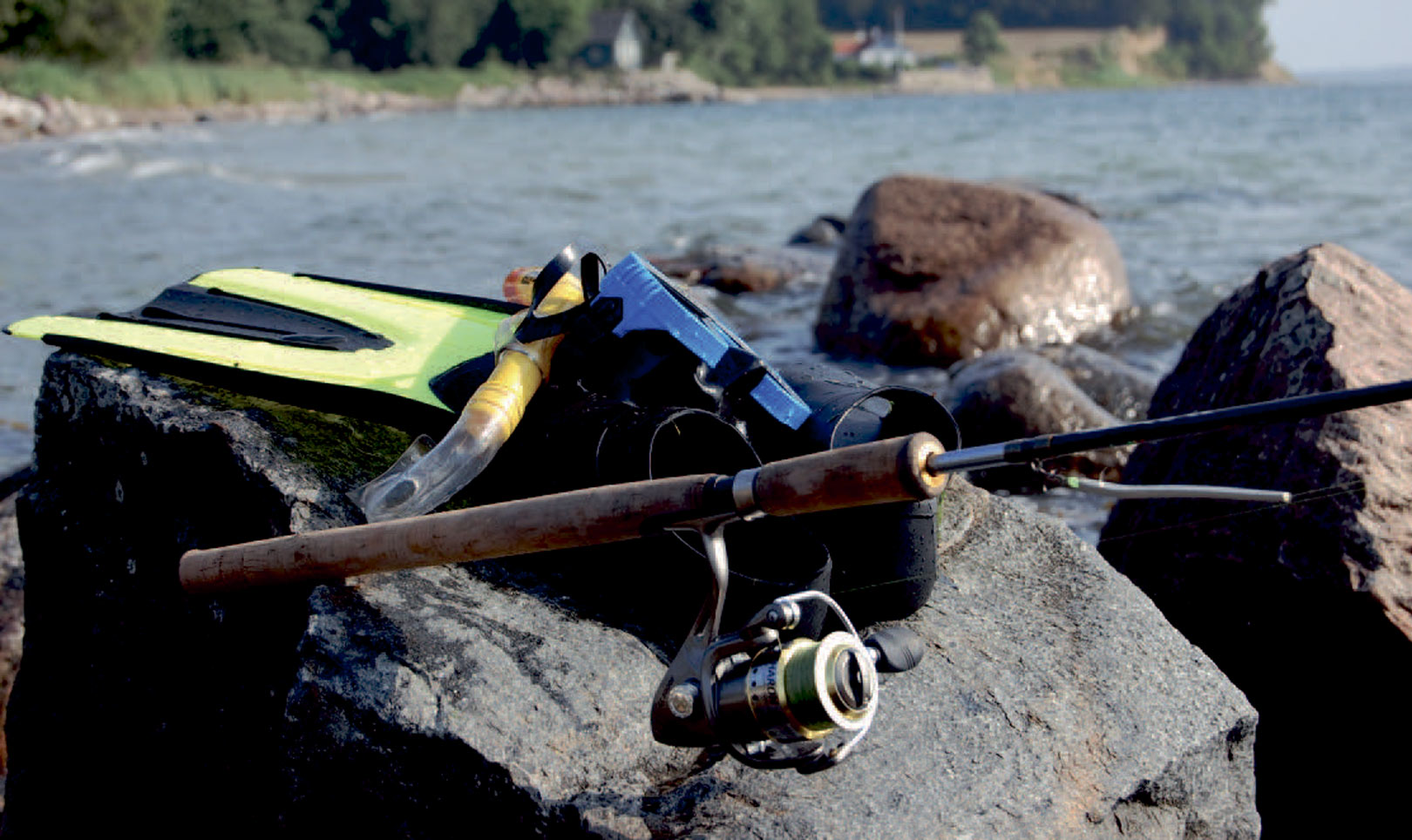 Med snorkel og svømmefødderkan du hurtigt lige checke de aktuelle forhold på pladsen.