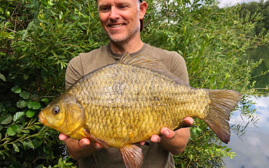 Henrik Carl med en flot karusse