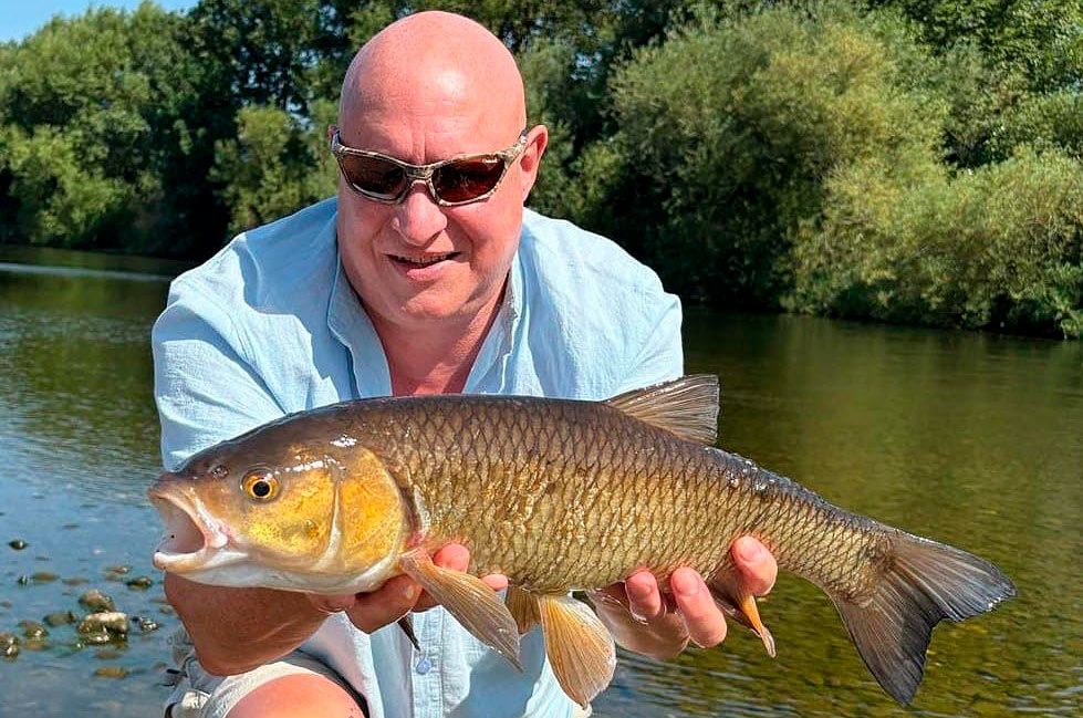 Johnny med en døbel fra Wye