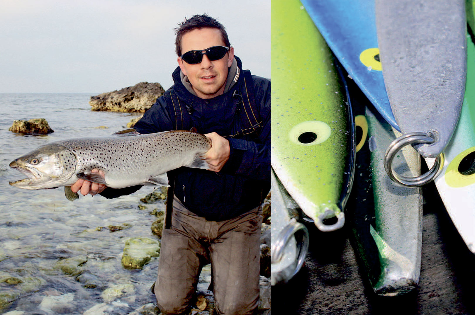 Sune Refsgaard med en flot havørred taget på hjemmelavet kystblink. 2) Blink, blink og atter blink. Detletteste er naturligvis at købe dem, men der er næsten altid et eller andet, man gerne ville have anderledes på et købeblink. Tager du støbeskeen i din egen hånd, kan du få det præcis, som du vil have det.