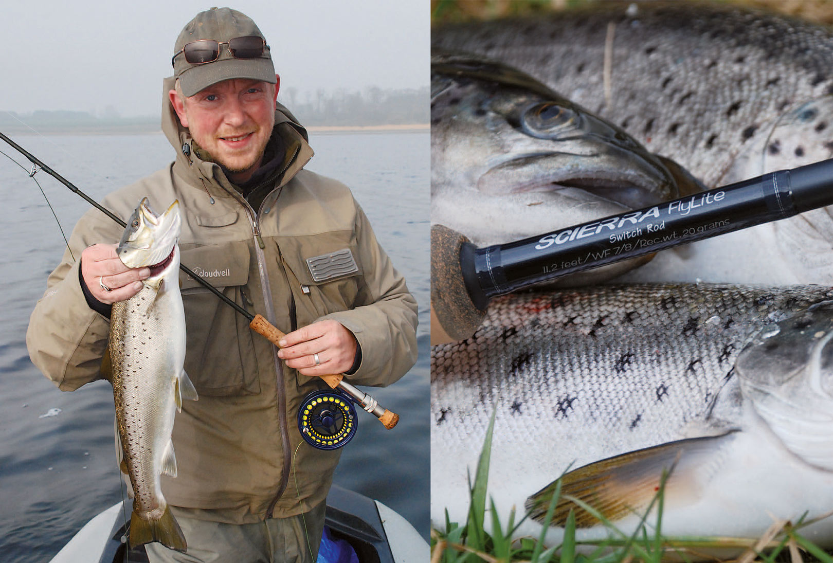 Kystørred fra båd på fluestangen.