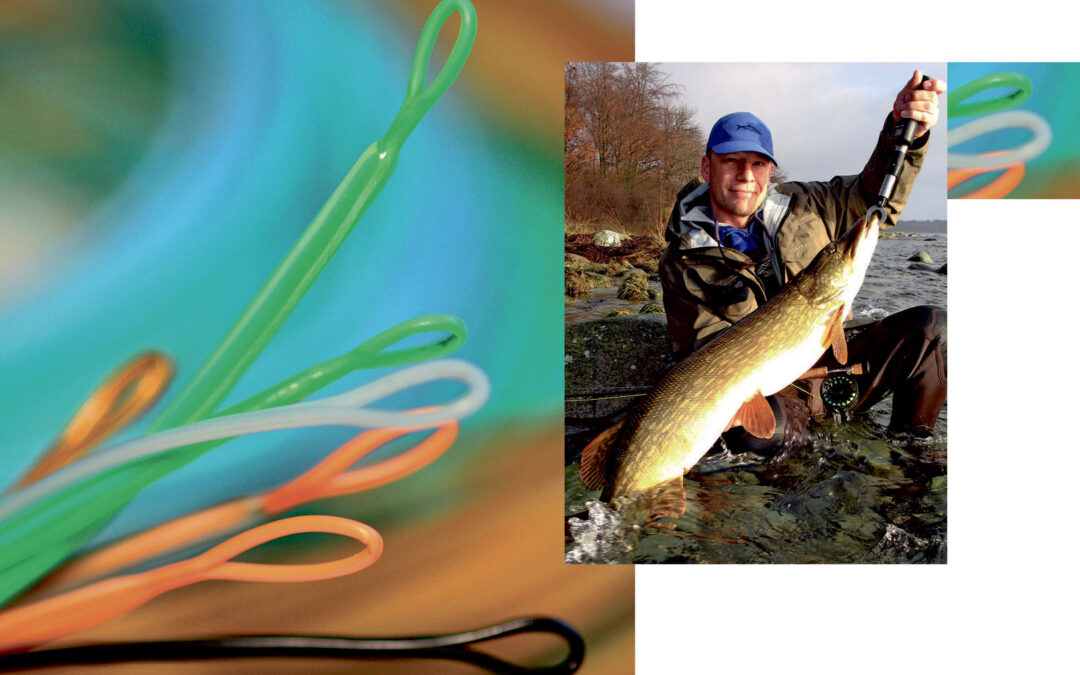 Peter Lyngby har brugt Hot Loops i årevis til sine løkker i fluelinen, og de har holdt til både bonefish, tarpon, laks, ørred og store gedder som denne her.