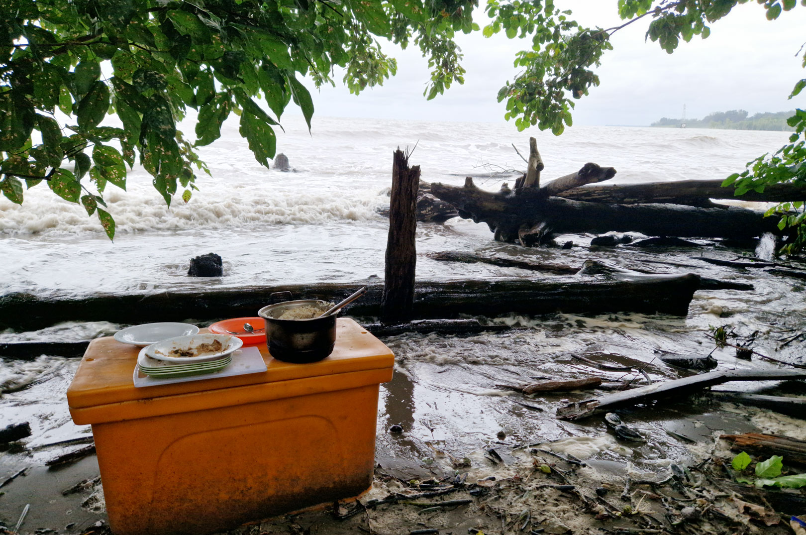 Det var ikke lette forhold med meget høj vandstand til at starte med.