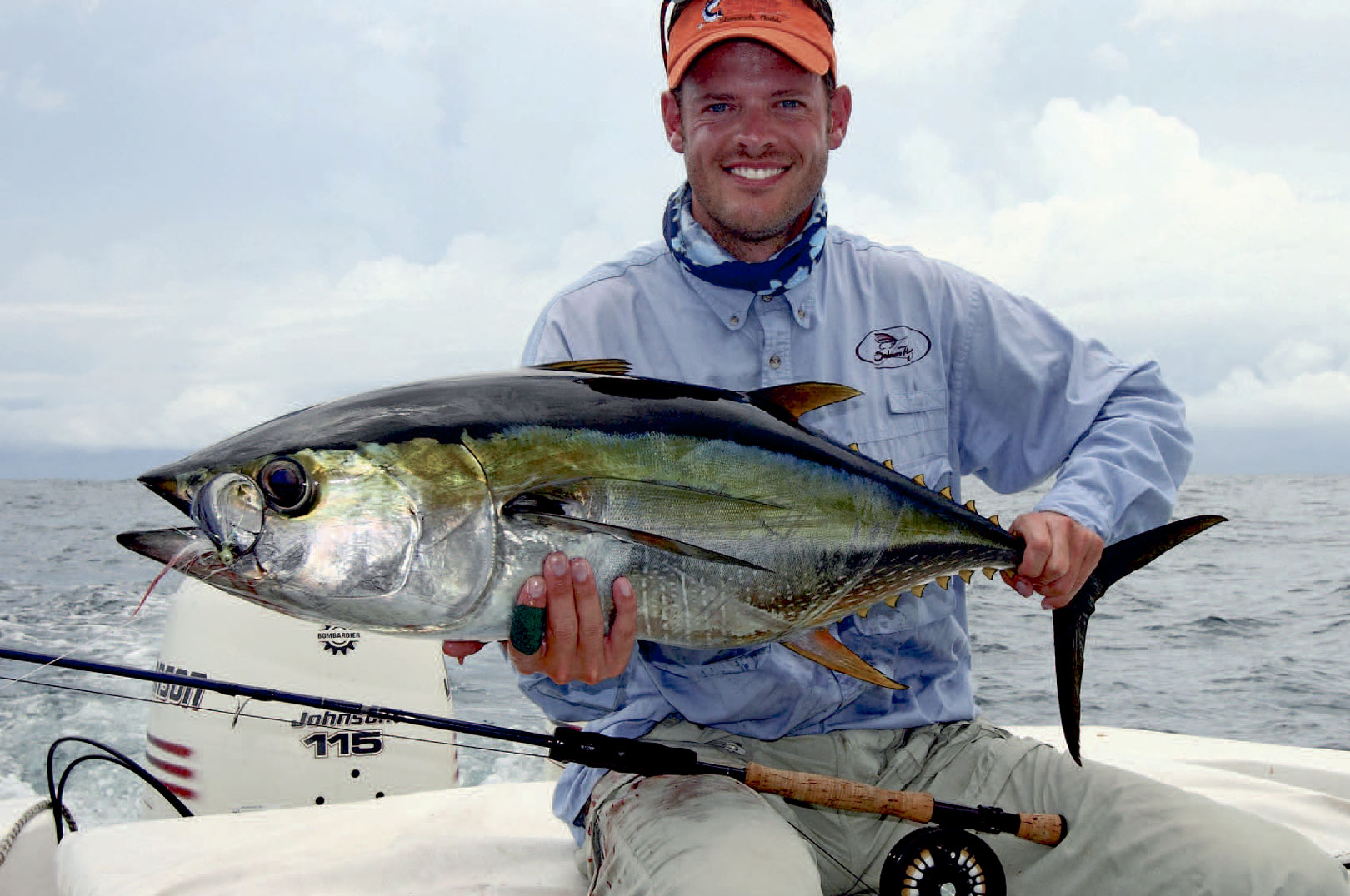 Jan med tun fanget på fluen Leftys Deciever