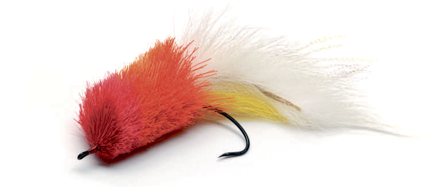 Hjortehår er et glimrendemateriale til pop-up geddefluer, da det har en god opdrift og fylde og samtidig kan fås i et væld af spændende farver. Eneste problem med materialet er, at det er relativt sårbart overfor geddens tandbesatte kæft.