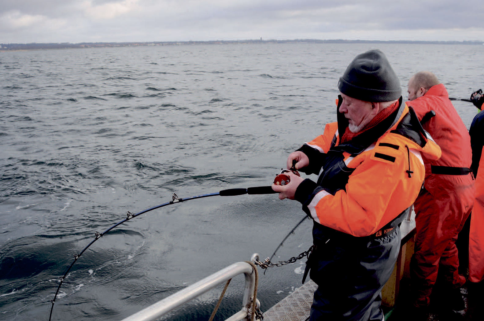 Selv det tunge grej kommergodt under pres, når de store torsk skal hives op.