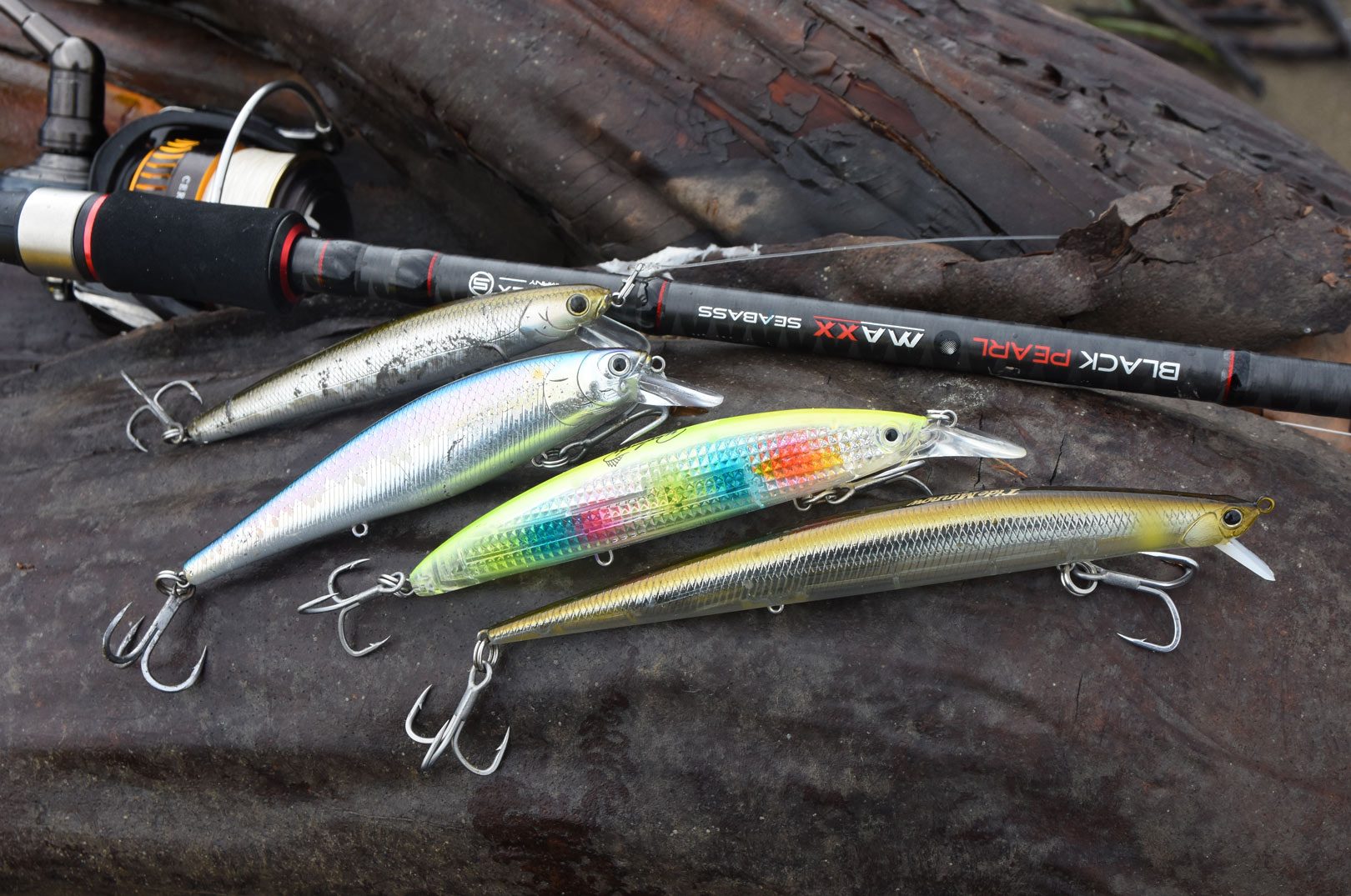 Det var især twitchbaits og woblere som disse at de papuanske barramundier var vilde med.