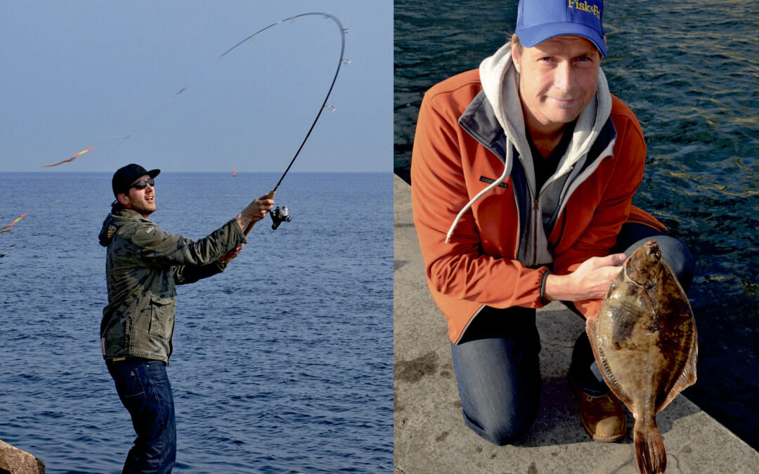 Rune Weischer med hans PR skrubbe på 1,2 kilo. Fisken blev fanget i oktober måned på Tippen i Københavns Havn