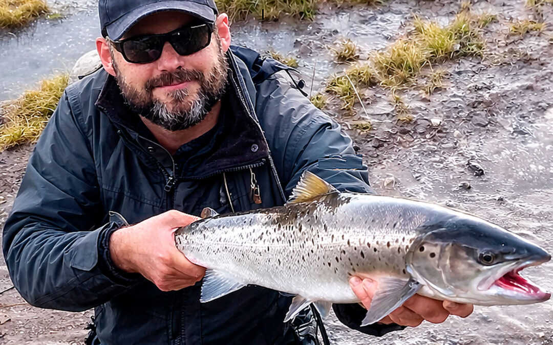 Kim Chriustoffersen med havørred