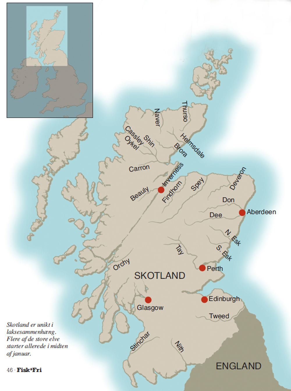 De bedste lakseelve i Skotland.
