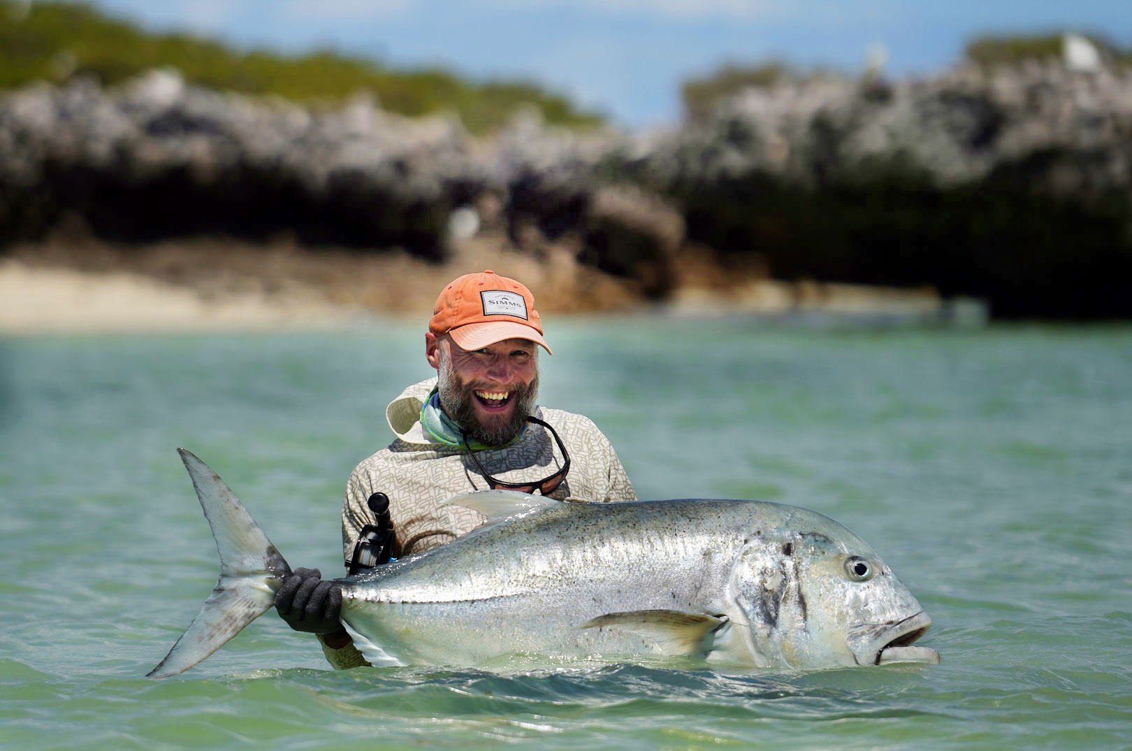 120 cm var denne drømme GT til Rasmus på fluestangen.