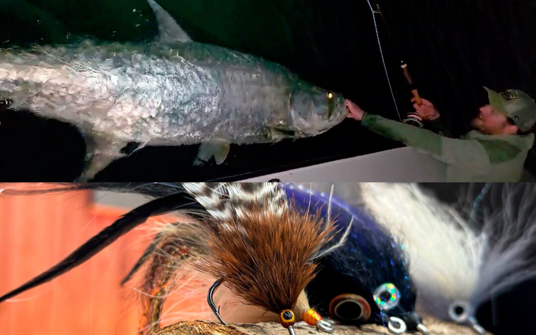 Oskar Wignäs, grundlægger af fiskerejsefirmaet Outside Travels med sin gigantiske uofficielle verdensrekord for tarpon på flue.