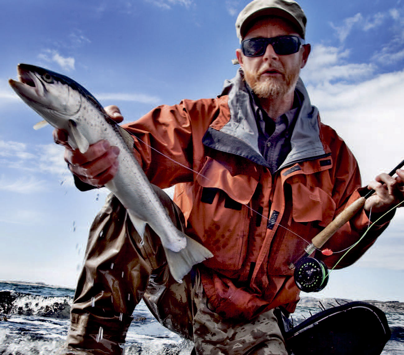 Bo Nettelbladt med en finkystørred taget på strikeindikator og balanceflue.