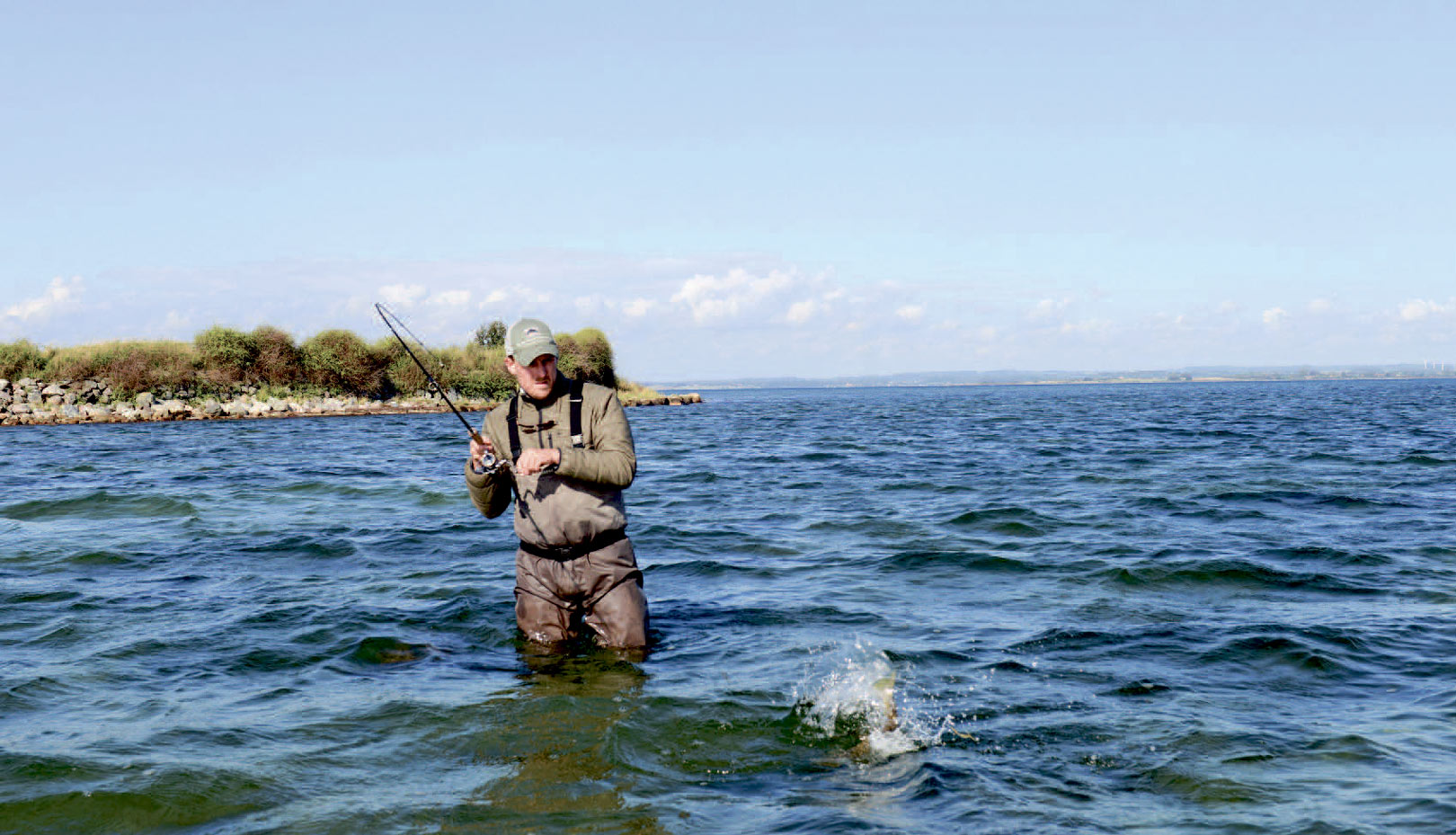 Drejø øst. Længst væk ibaggrunden ses den sydfynske kyst.