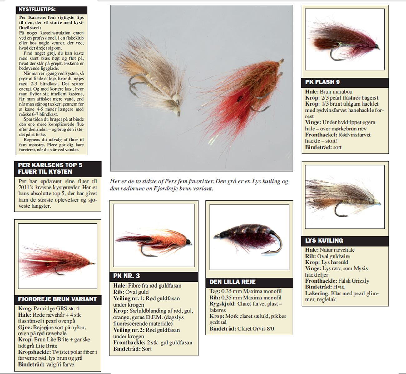 Per Karlsens kystfluer til havørred.