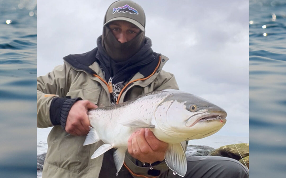 Bjarne Jensen med sin flotte havørred