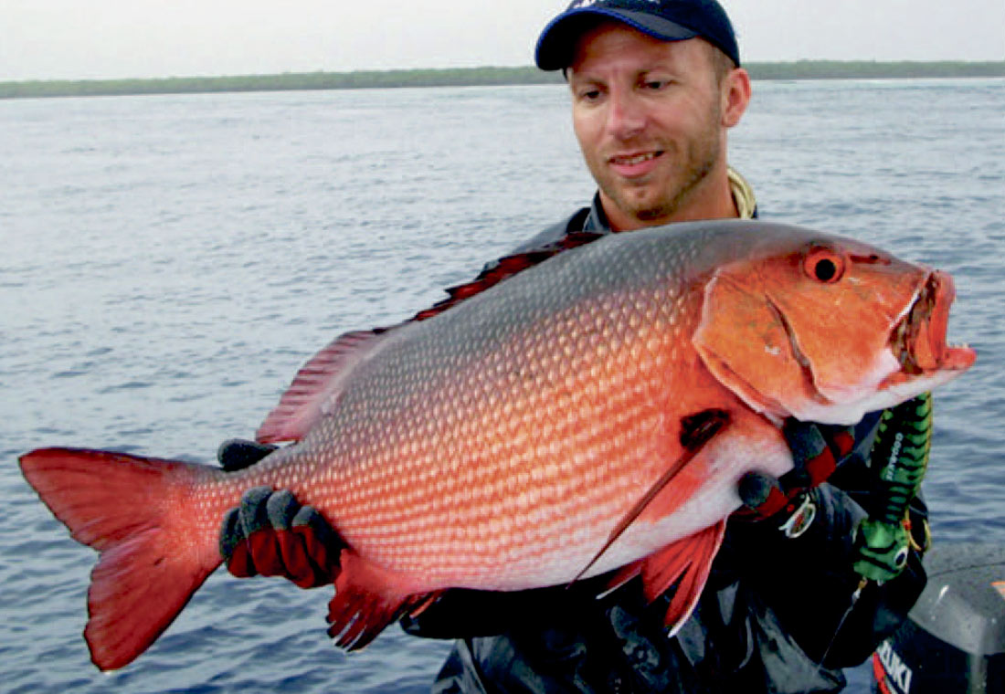 Lars med en flot bohar snapper.