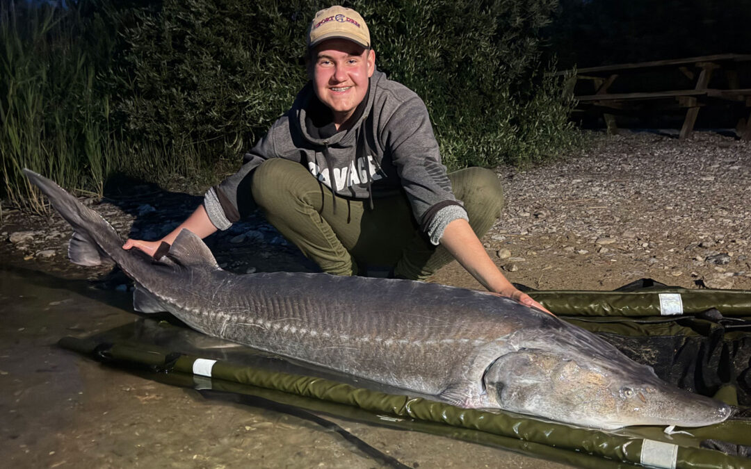Alfred Weinholdt med sin flotte Beluga.