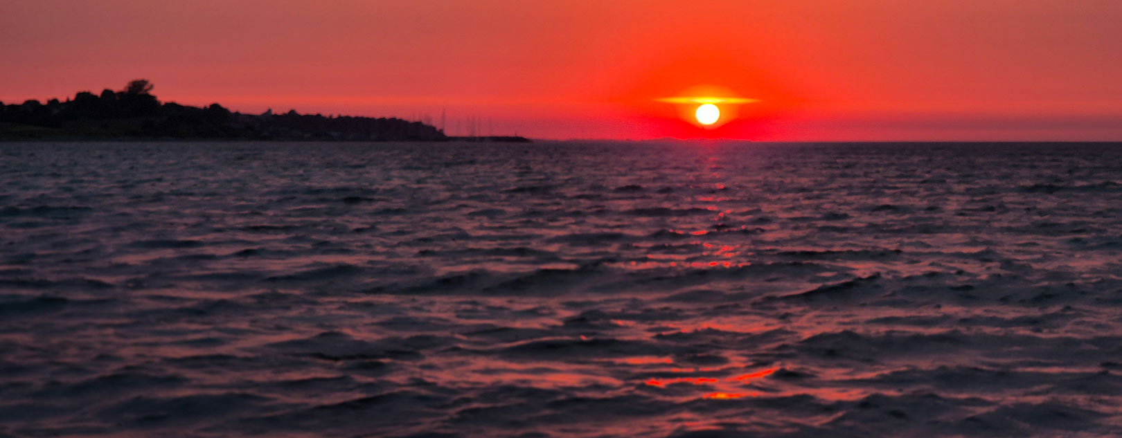 Solnedgang på Vestsjælland.