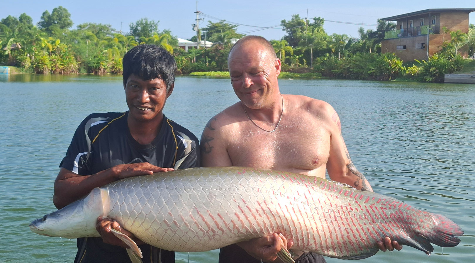 Pu turen gik Kims gamle drøm om at fange en arapaima endelig i opfyldelse.