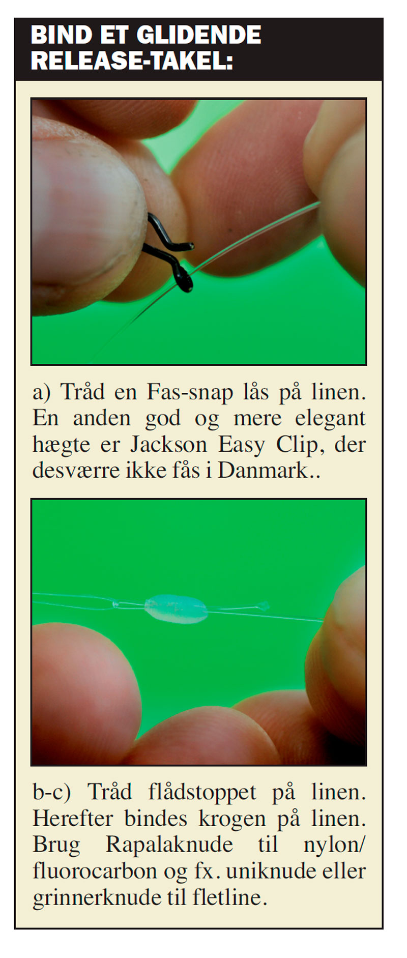glidende relasetakel til wobler i åen